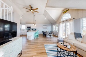 Een televisie en een dvd-speler