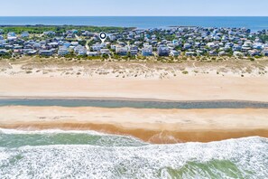 Beach - Bright island home with pool, private hot tub, deck with views, AC, & W/D (Avon)