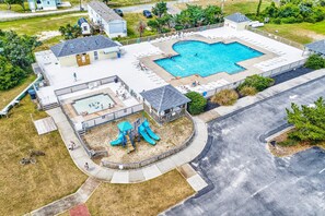 Pool - Bright island home with pool, private hot tub, deck with views, AC, & W/D (Avon)