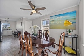 Dining - Ocean-view home with stunning views and beach access across the street — 2026 New Upgrades! (North Topsail Beach)