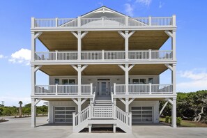 Exterior - Oceanview Home with private pool and close beach access (North Topsail Beach)
