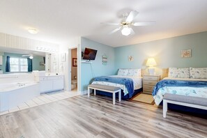 Iron/ironing board, free WiFi, bed sheets