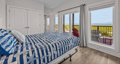 Beautiful ocean view home with private pool and hot tub with direct beach access