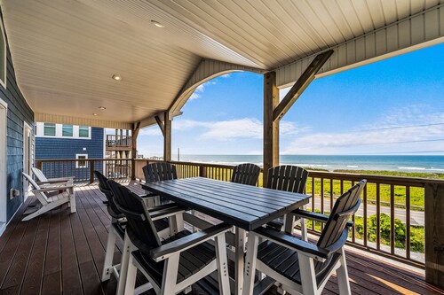 Beautiful ocean view home with private pool and hot tub with direct beach access