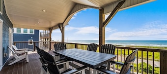 Beautiful ocean view home with private pool and hot tub with direct beach access