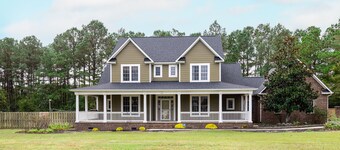 Exquisite home with pool, enclosed yard, fireplace, central AC, & washer/dryer