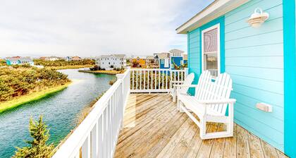 Kinnakeet Shores home with private pool, hot tub, game room & ocean view