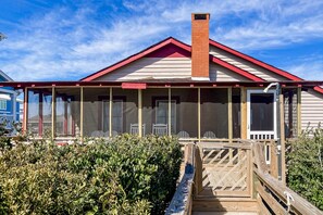 Exterior - Dog-friendly beachfront house with screened porch, AC & W/D (Holden Beach)