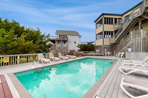 Et oppvarmet basseng