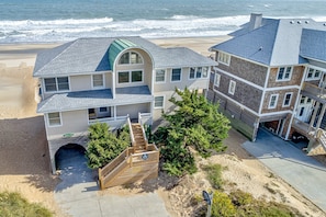 Exterior - Prime Time 222: Oceanfront w/outdoor pool, private hot tub, basketball (Avon)