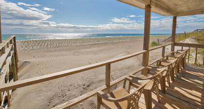3BR Oceanfront Topsail Beach Cottage | Dog Friendly!
