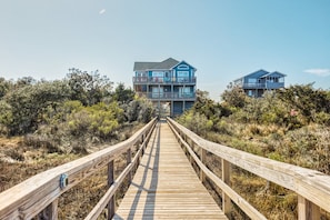 Exterior - Dog-friendly, sound-front home with 2 sundecks, fireplace, & private hot tub (Buxton)