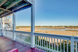 Property grounds - Dog-friendly home with NEW FLOORING THROUGHOUT, decks, & private hot tub (Holden Beach)