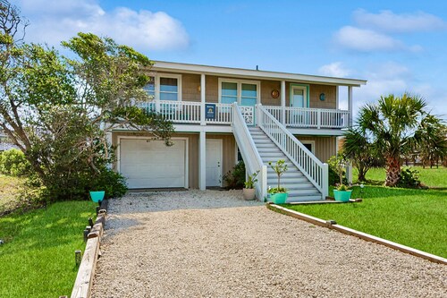 Dog-friendly waterfront home with private boat dock and close to beach access