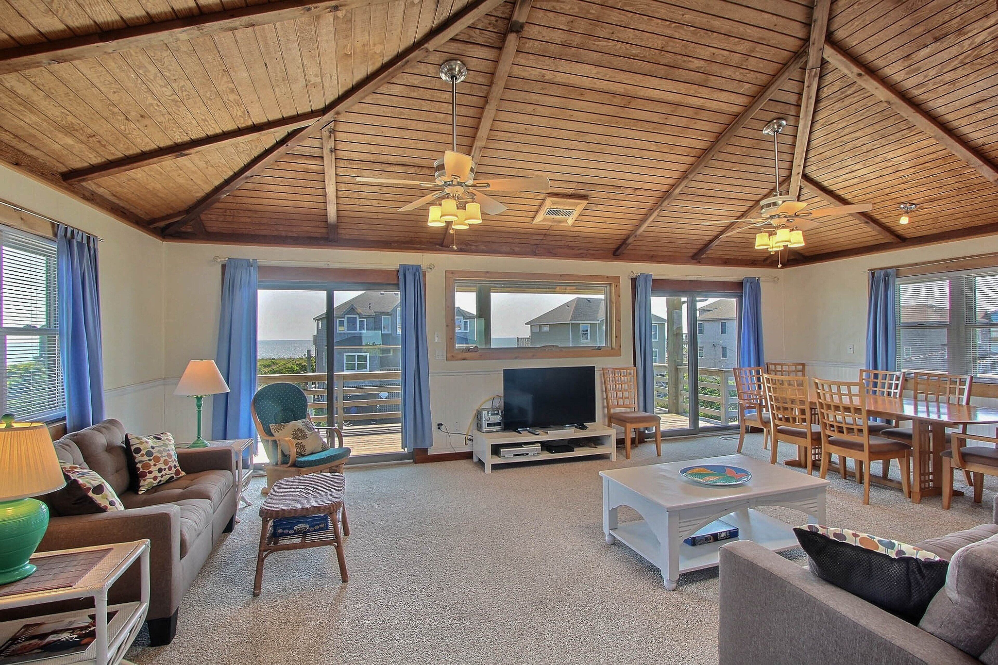 TV, DVD player, books