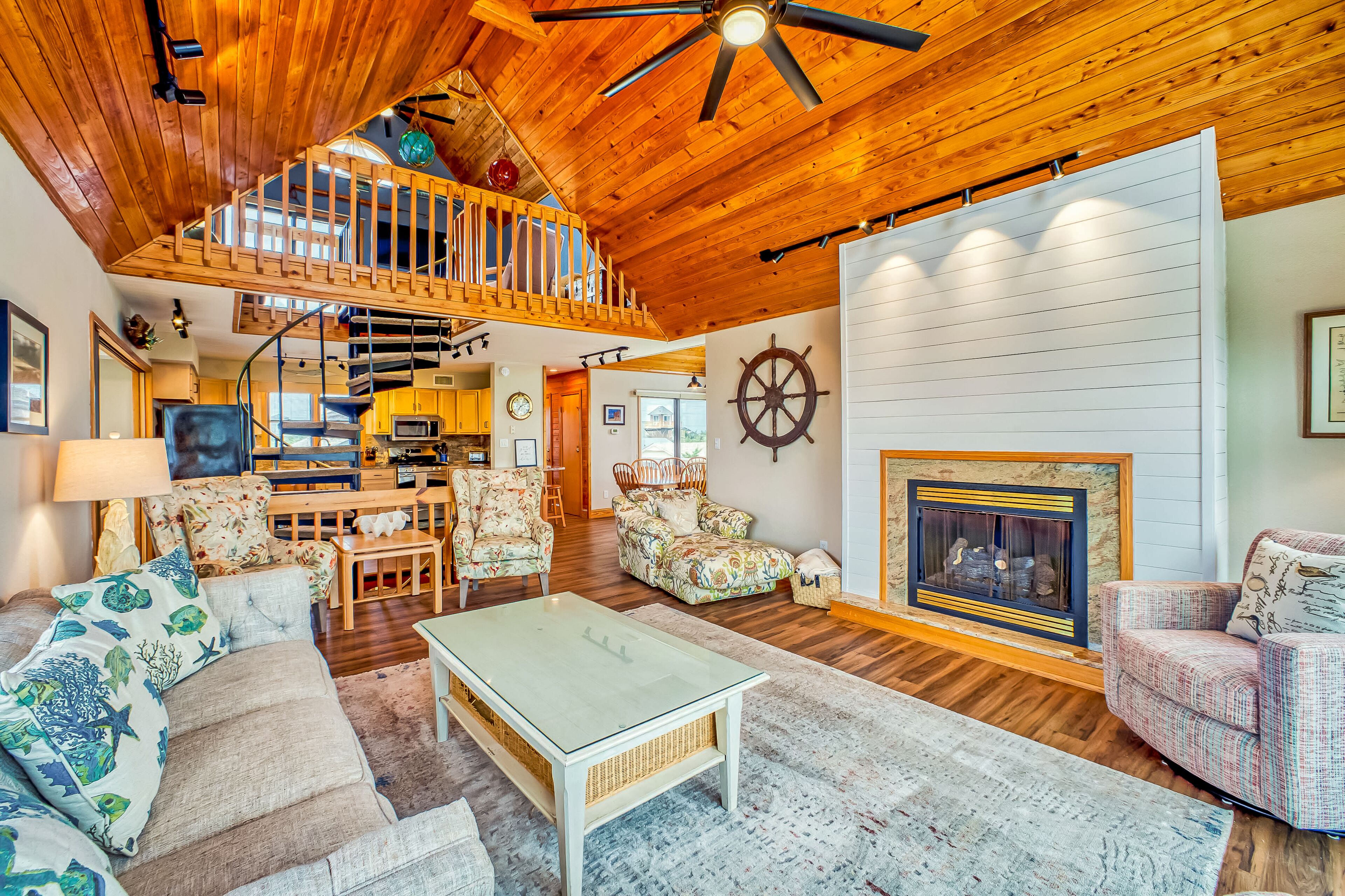 TV, fireplace, DVD player