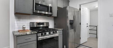 Microwave, oven, stovetop, dishwasher