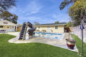 A heated pool