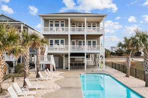 Pool - Sunny Daze: Soundview, Private Pool, Elevator (Ocean Isle Beach)