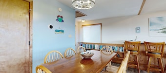 Dog-friendly, ocean/sound view home with breezy decks, fast WiFi & shared pool