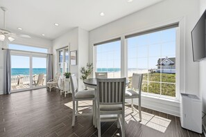 Dining - Oceanfront, Next door to Pool, Easy Access, oversized deck (North Topsail Beach)