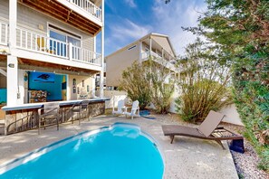 A heated pool