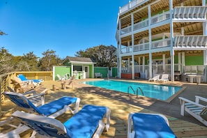 A heated pool