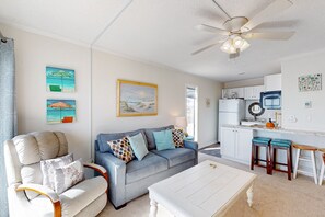Smart TV, DVD player, books