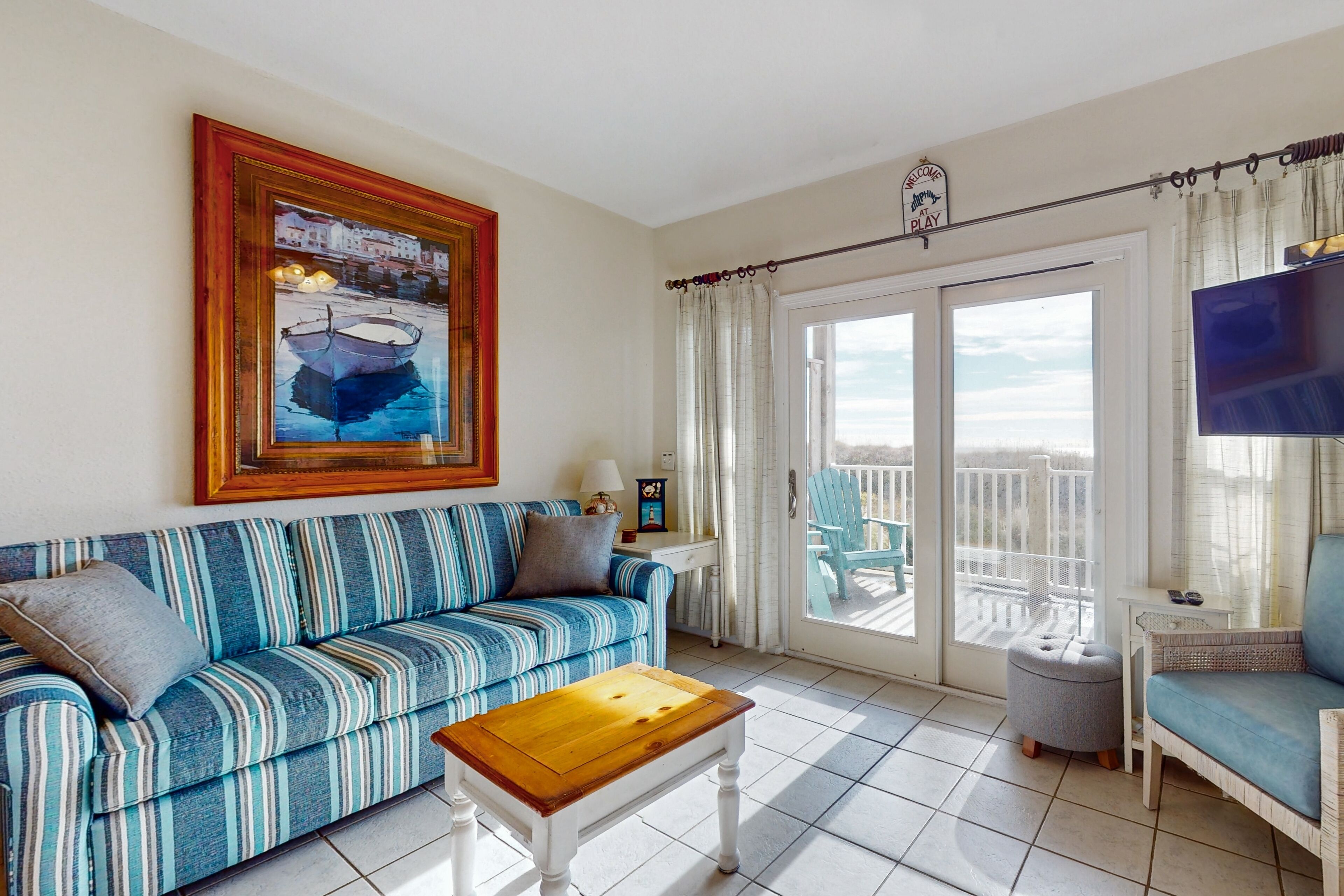 TV, DVD player, stereo