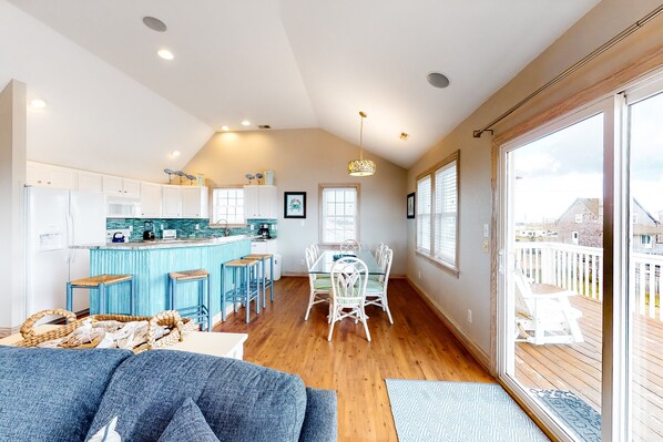 Interior - Dog-friendly, ocean-view home with private pool, hot tub, & fast WiFi (Waves)