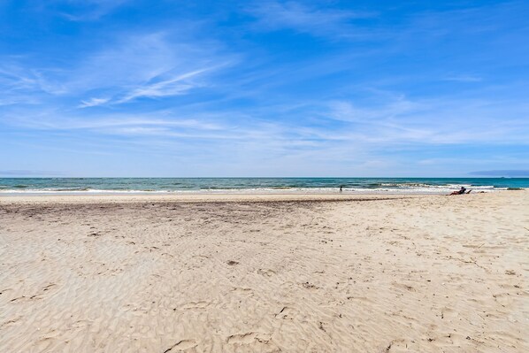 On the beach