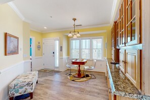 Interior - Vibrant beach retreat with washer/dryer, central AC, deck, & pool access (Hatteras)