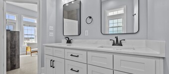 Newly renovated, dog-friendly oceanfront duplex with a pool and beach access