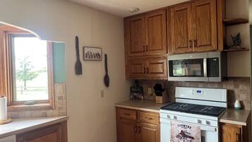 Microwave, oven, stovetop, dishwasher