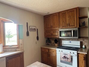 Microwave, oven, stovetop, dishwasher