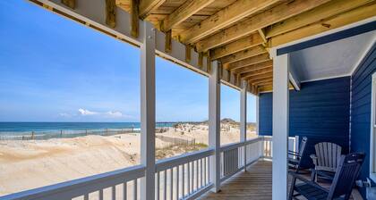 Oceanfront home with private hot tub & pool, ocean view, central AC, & W/D