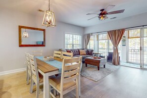 TV, DVD player - SB72A&B: Coastal Condo with golf course view and shared pool access (Sunset Beach)