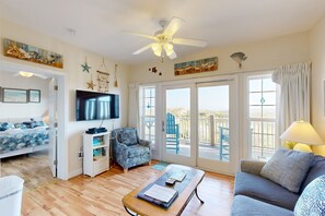 TV, DVD player, stereo