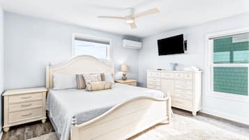 4 bedrooms, iron/ironing board, WiFi (free), bed sheets