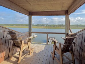 Property grounds - Custom home on the Intracoastal with water views, pool, dock, & decks (Holden Beach)
