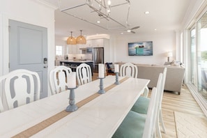 Dining - Beach Hunters- Spacious newly built coastal home with scenic views, private pool & Tiki Bar (Holden Beach)