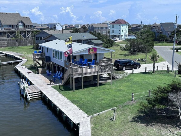 Exterior - Waterfront, Dog-Friendly Home w/ Sound View, Private Hot Tub, Dock & Shared Pool (Avon)