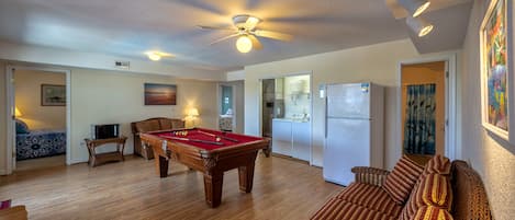 TV, fireplace, DVD player