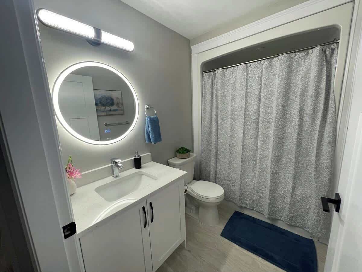 Een douche, een haardroger