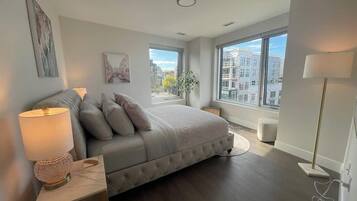 2 bedrooms, iron/ironing board, travel crib, WiFi