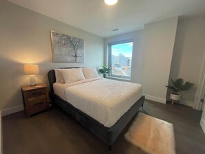 2 bedrooms, iron/ironing board, travel crib, WiFi