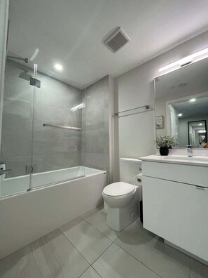 Shower, hair dryer