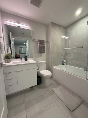 Shower, hair dryer