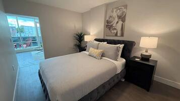 1 bedroom, iron/ironing board, travel crib, WiFi