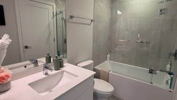Shower, hair dryer